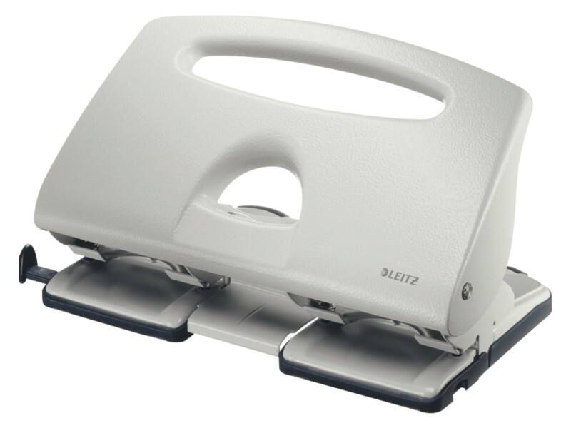 Leitz 4 Gaten Perforator Aluminium, metaal 40 Vellen 5132 Grijs