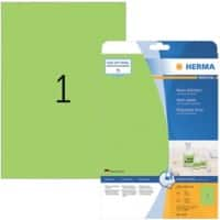 HERMA Etiketten 5151 Klevend A4 Groen 210 x 297 mm  20 Vellen à 1 Etiketten