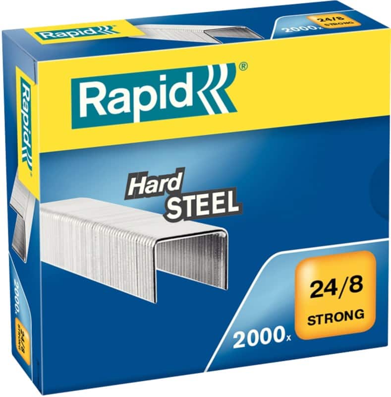 Rapid Strong Nietjes 24/8 24858900 Gegalvaniseerd staal Zilver 2000 Nietjes