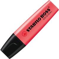 STABILO Boss Original Tekstmarker Rood Breed Beitelpunt 2-5 mm Navulbaar