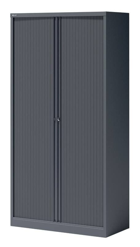 Bisley Roldeurkast Staal 4 Planken Afsluitbaar 1.000 x 470 x 1.985 mm Antraciet