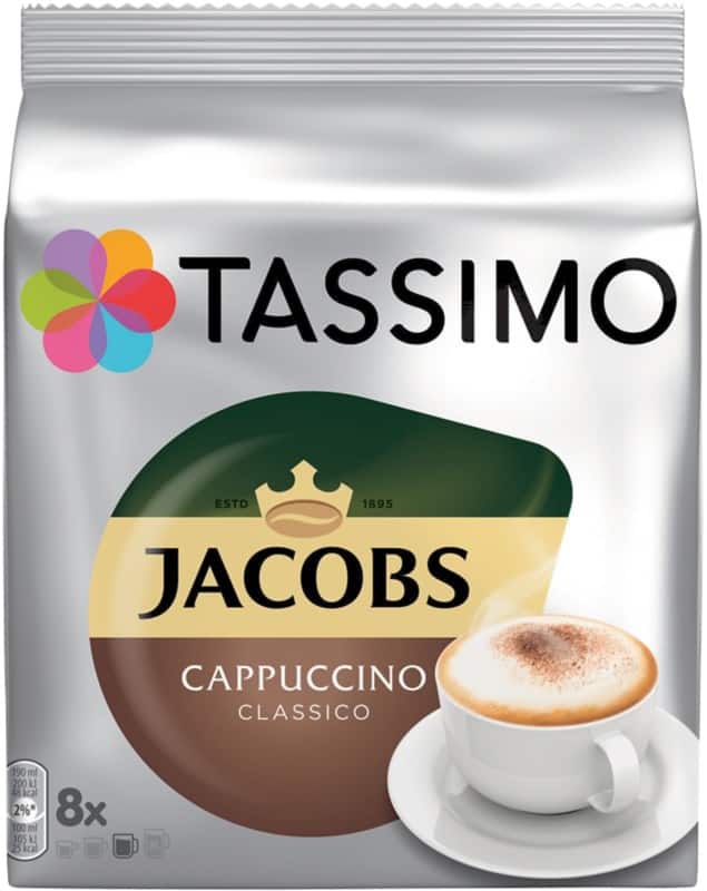 Tassimo Cappuccino Koffiecups 32,5 g Pak van 8 stuks