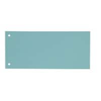 KANGARO Scheidingsstroken Rechthoekig 12 x 22,5 cm Blauw 100 tabs 2-gaats karton blanco