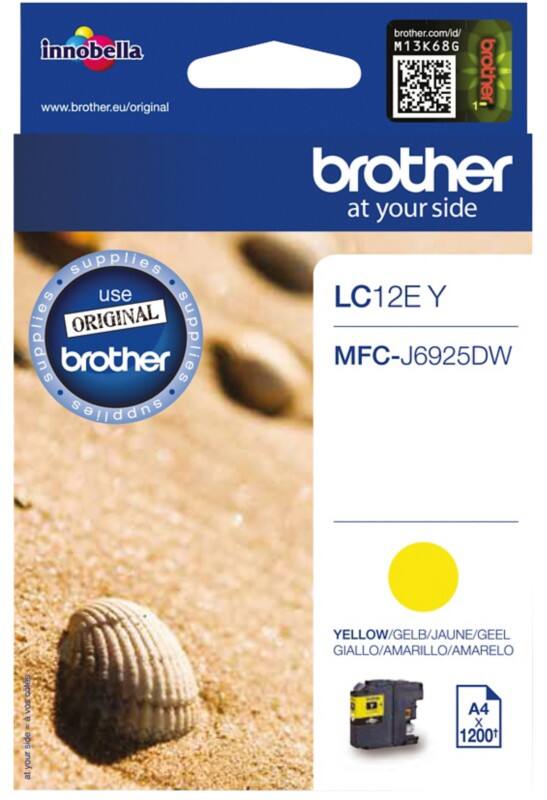 Brother LC-12EY Origineel Inktcartridge Geel