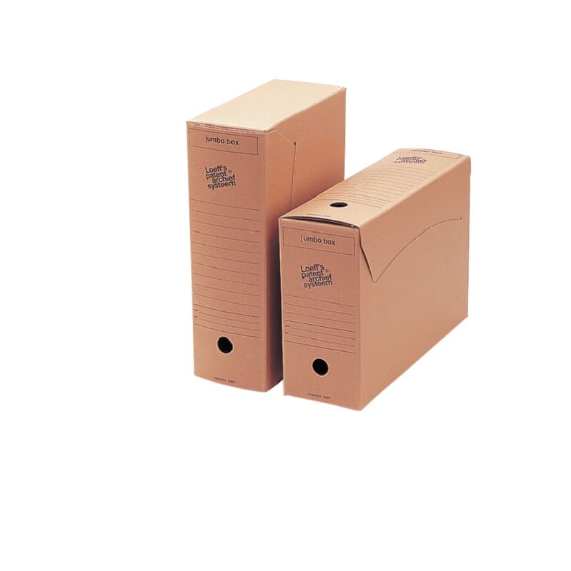 Loeff's Jumbo Box Karton Archiefdoos Bruin 11,5 x 37 x 25,7 cm 25 Stuks