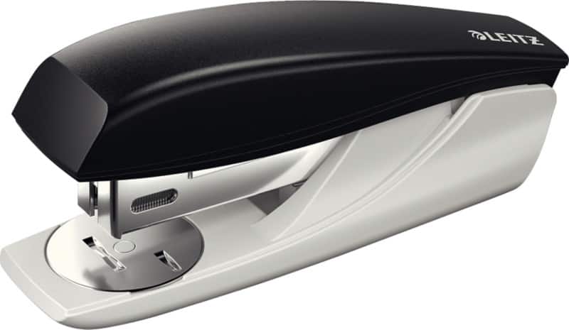 Leitz NeXXt Nietmachine 5501 Halve strip 25 Vellen Zwart 24/6, 26/6 Kunststof, metaal