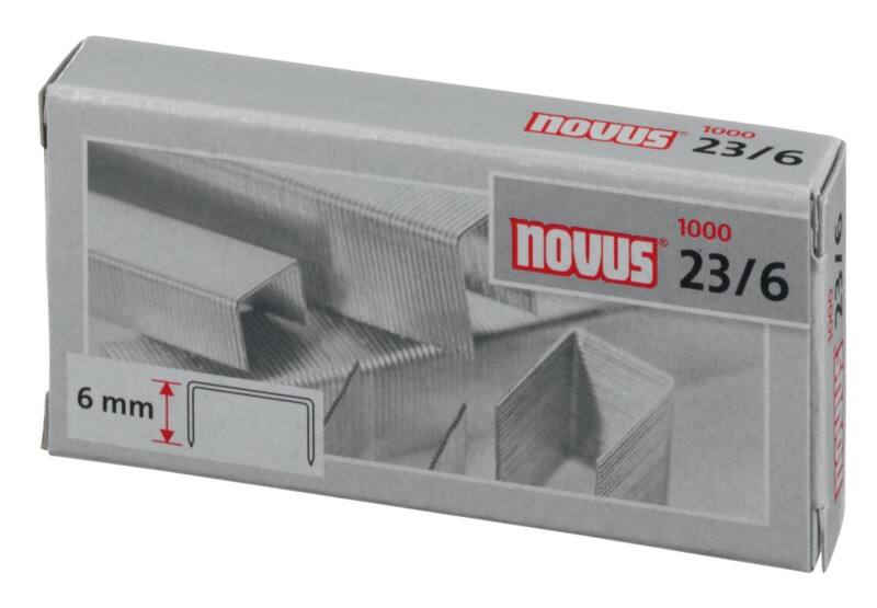 Novus NOVUS OFFICE Nietjes 23/6 042-0039 Staal Zilver 1000 Nietjes