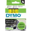 Dymo D1 S0720730 / 40918 Authentiek Labeltape Zelfklevend Zwart op geel 9 mm x 7m