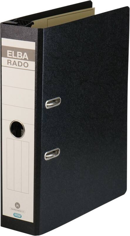 ELBA Rado Breed Hangordner A4 75 mm Zwart 2 Ringen Karton
