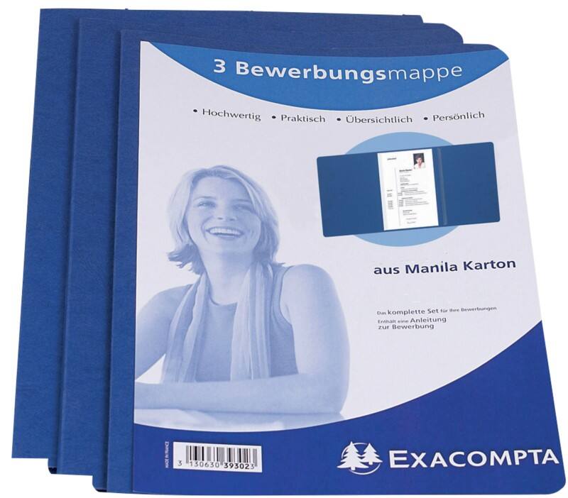 Exacompta Presentatiemap Nature Future Blauw Manilla 22,5 x 31 cm 3 Stuks