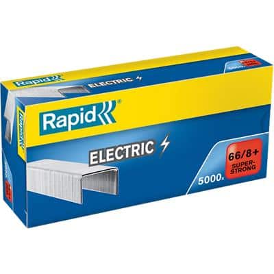 Rapid Super Strong Electric 66/8 Nietjes 24868000 Staal Zilver 5000 Nietjes
