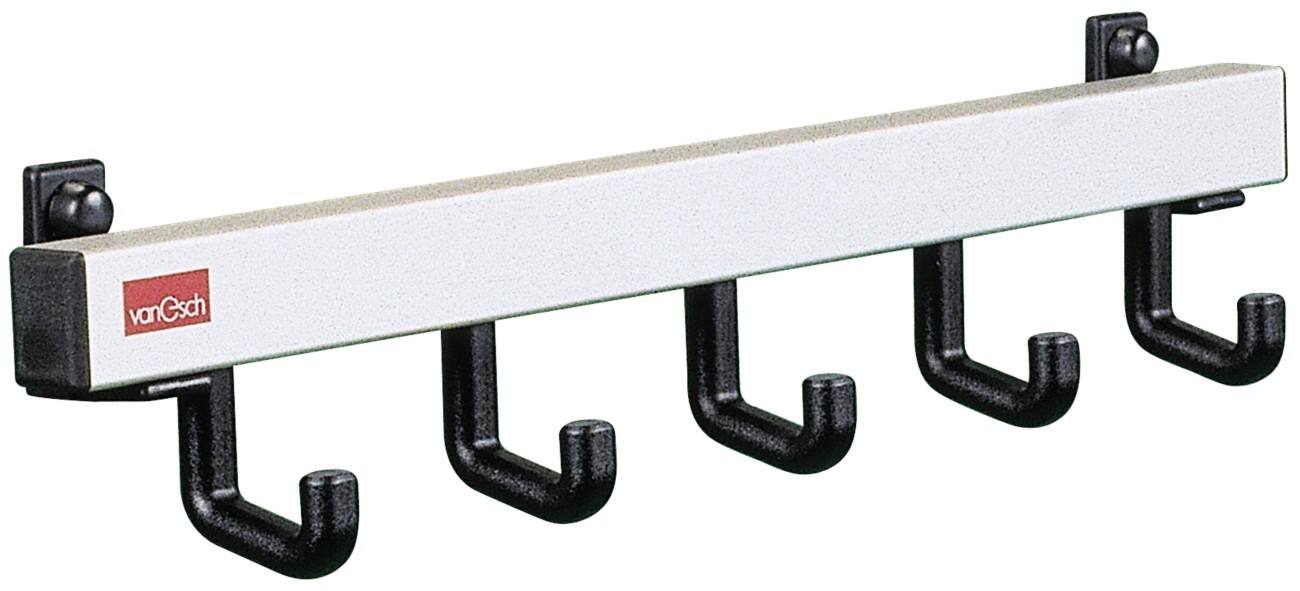 Van Esch Wandkapstok 5 Haakjes Aluminium/Zwart