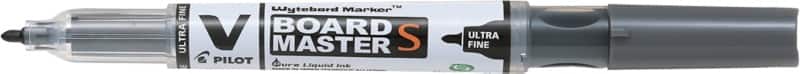 Pilot V-Board Master S Niet-permanent Whiteboard-marker Zwart Extra Fijn Ronde punt - 0,8 mm 80% Gerecycled