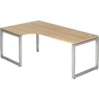 Hammerbacher R Series VRS Hoekbureau Rechthoekig Eiken Wang 2.000 (B) x 1.200 (D) x 850 (H) mm Spaanplaat, Staal