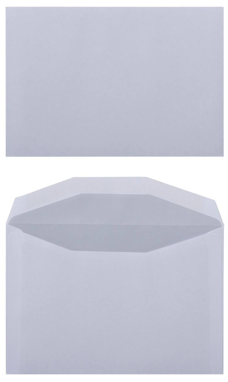 Office Depot Enveloppen C6 80 g/m² Wit Zonder Venster Gegomd 100 Stuks