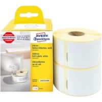 Avery Adresetiket AS0722400 AS0722400 Klevend 36 x 89 mm 2 Rollen à 260 Etiketten