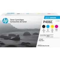 Samsung CLT-P406C Origineel Tonercartridge Zwart & 3 Kleuren Zwart & 3 Kleuren 4 Stuks