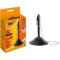 BIC 4 Colours inklapbaar Baliepen Blauw 0.4 mm Medium Balpen Navulbaar   