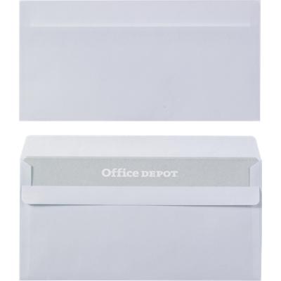 Office Depot Witte Enveloppen DL 80 g/m² Wit Zonder Venster Zelfklevend 100 Stuks
