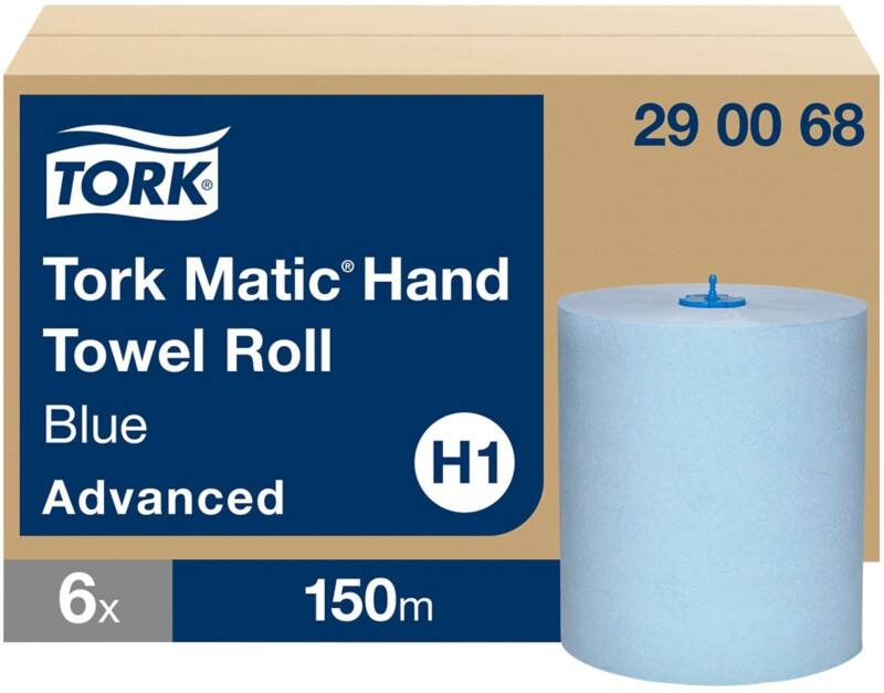 Tork Advanced  Handdoekrol H1 Rol Blauw 2-laags 150 m 290068 6 Rollen à 150 m