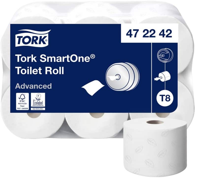 Tork Smartone Toiletpapier T8 2-laags 472242 6 Rollen à 1150 Vellen