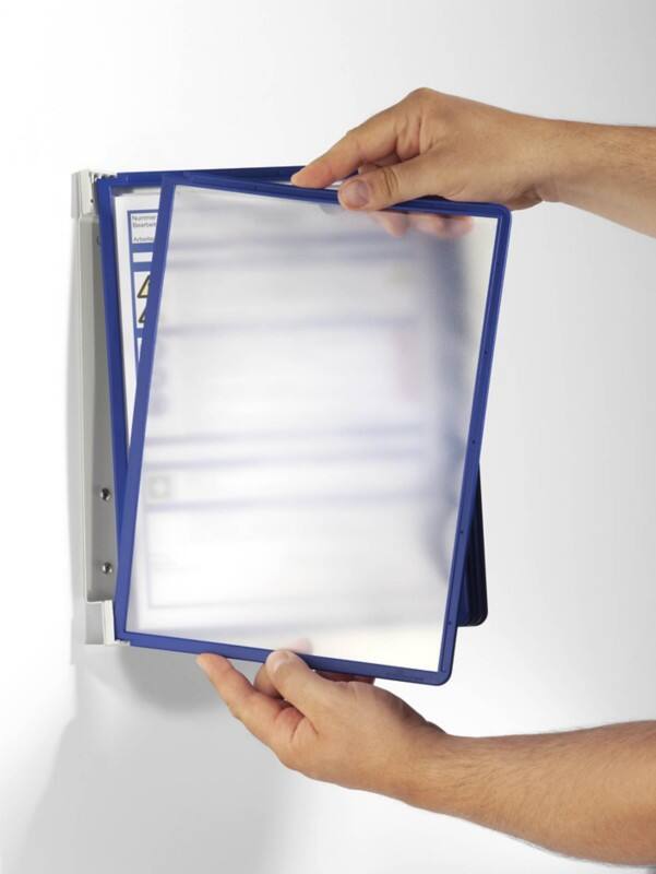DURABLE Zichtpanelensysteem 5 Panelen A4 Wandmontage PP (Polypropeen) Blauw