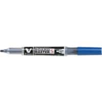 Pilot V-Board Master S Whiteboard marker Blauw Extra Fijn Ronde punt 1,3 mm 80% Gerecycled