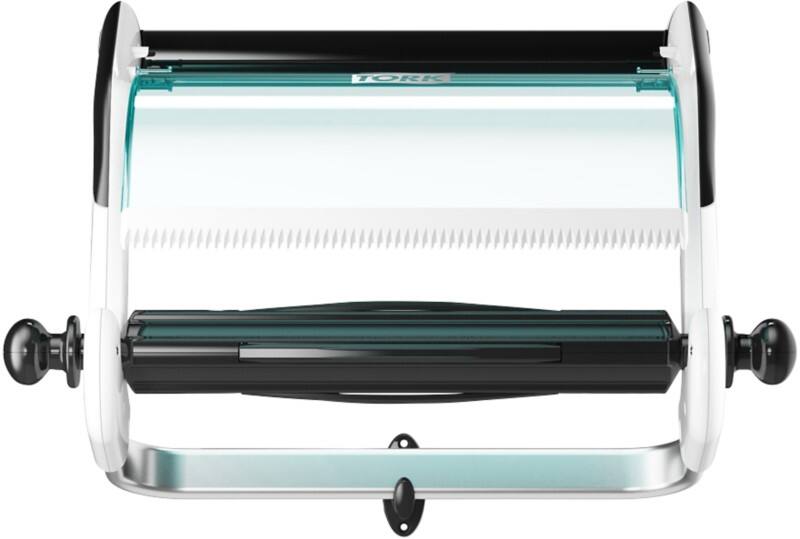 Tork Performance 652100 W1 Papierroldispenser Kunststof, metaal Niet afsluitbaar Manueel Turkoois, wit