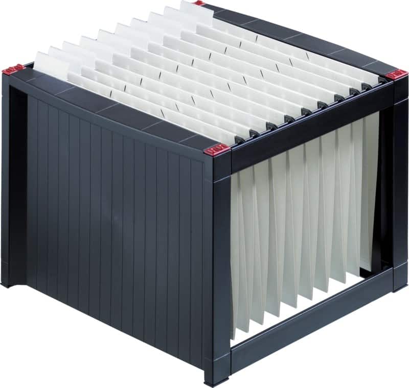 helit the rack Hangmappenrek A4 40 Hoezen Kunststof Zwart