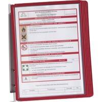 DURABLE Zichtpaneel 555103 A4 Rood Pak van 5 stuks