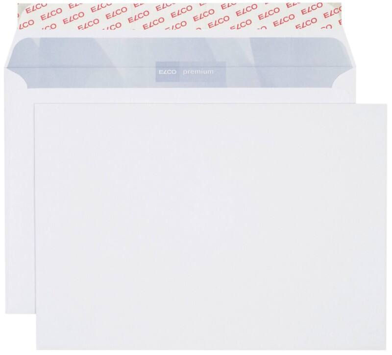 Elco Premium Enveloppen Zonder Venster B5 250 (B) x 176 (H) mm Kleefstrip Wit 100 g/m² 500 Stuks