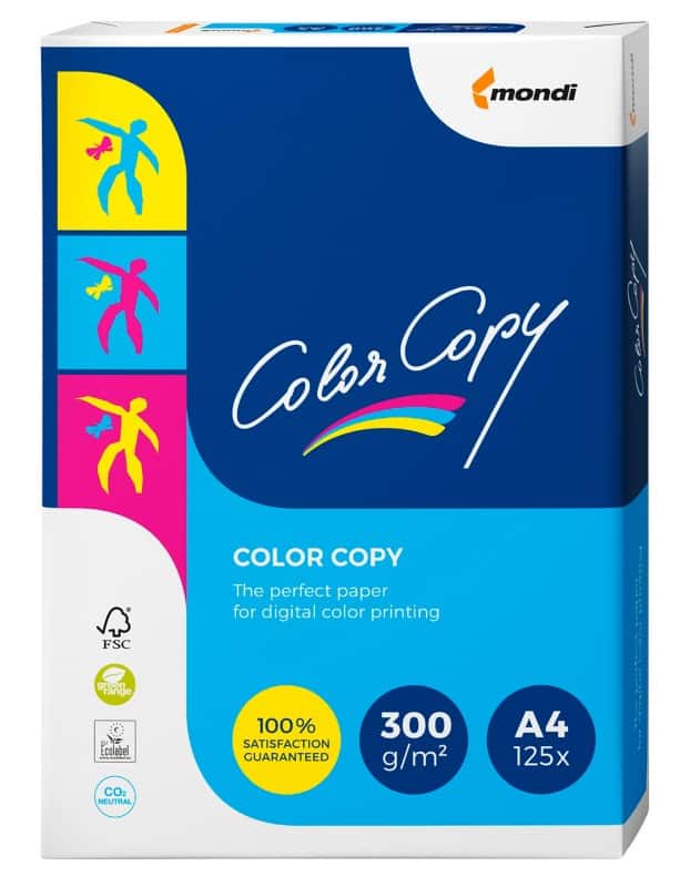 Sociologie Manie zijn Color Copy A4 Kopieerpapier Wit 300 g/m² Glad 125 Vellen | Viking Direct NL