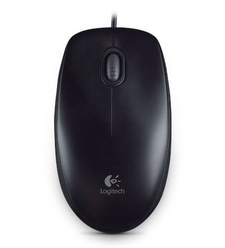 Logitech B100 Muis Bedraad zonder bluetooth Wit