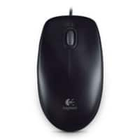 Logitech B100 Muis Bedraad zonder bluetooth Wit