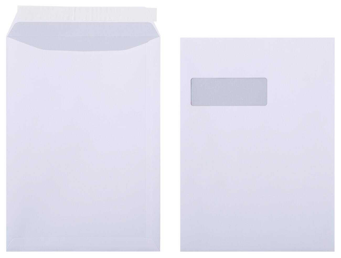 Office Depot Enveloppen C4 WW 120 g/m² Wit Met Venster Kleefstrip 250 Stuks