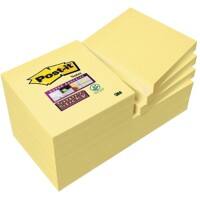 Post-it Super Sticky Notes 76 x 76 mm Canary Yellow Geel 90 Vellen Voordeelpak 10 + 2 GRATIS