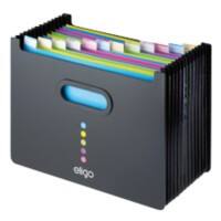 Snopake 13-delige Opbergruimte voor bureau Eligo Zwart A4 Liggend 31,8 X 3,4 cm