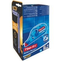 Tipp-Ex Correctieroller Mouse 4,2 mm x 10 m Wit 10 Stuks + 1 GRATIS BIC Gelocity Quick Dry