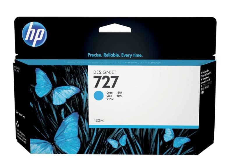 HP 727 originele inktcartridge B3P19A cyaan
