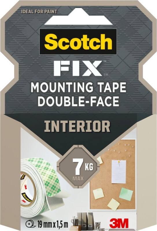 Scotch Montagetape Hoog geluidsniveau Binnen 40011915A Wit 19 mm (B) x 1,5 m (L)