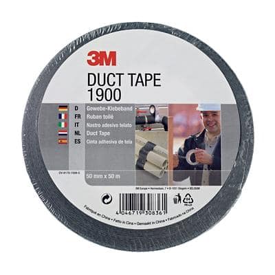 3M Economy Duct Tape 1900 Zilver 50 mm x 50 m