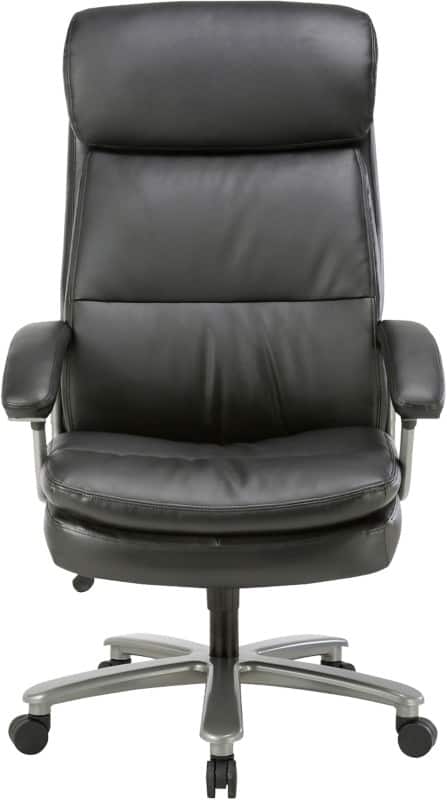 Viking Realspace Zeus Directiestoel Basismechanisme Kunstleder Vaste armleuning In hoogte verstelbare zitting Zwart 150 kg