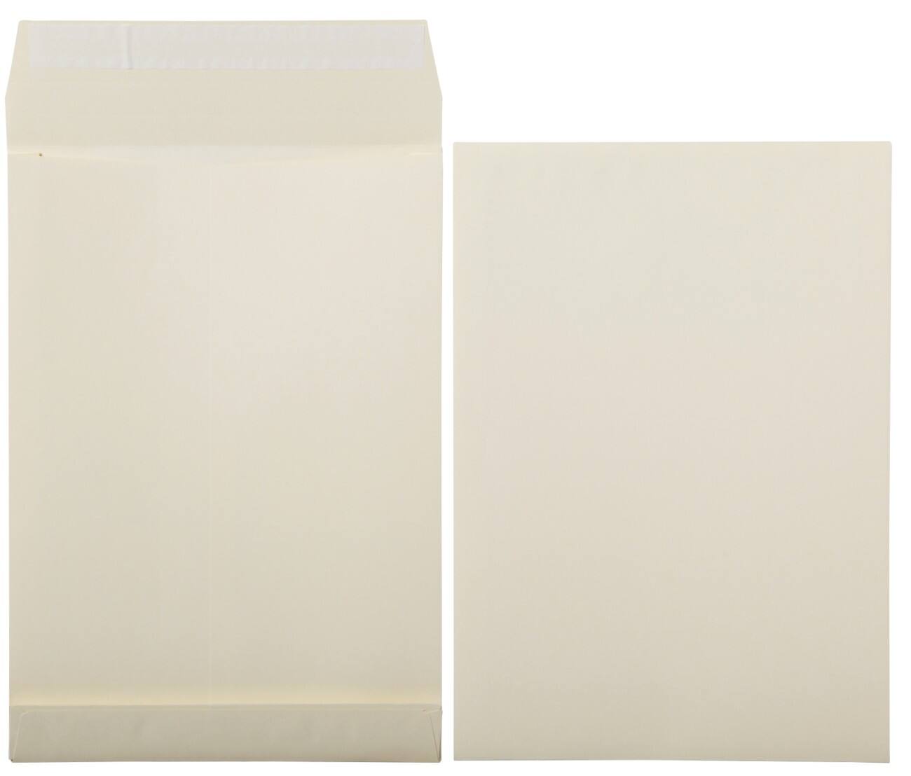 Office Depot Monsterzak enveloppen Niet standaard 170 g/m² Creme Zonder Venster Kleefstrip 262 x 371 mm 125 Stuks