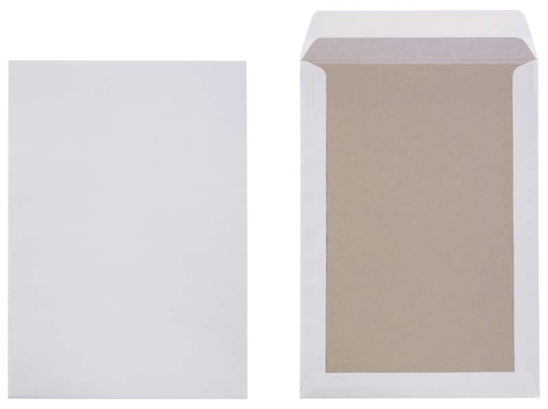 Viking C4 Kleefstrip Enveloppen met kartonnen rug Wit 229 (B) x 324 (H) mm Zonder Venster 120 g/m² 100 Stuks