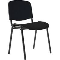 Nowy Styl Bezoekersstoel ISO Plus Stof Zwart 4 Stuks