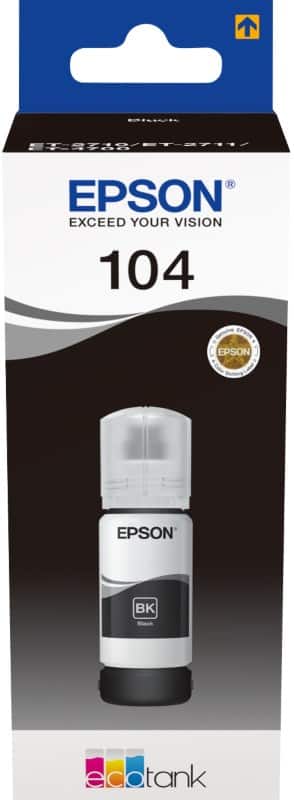 Epson 104 Origineel Inktnavulling C13T00P140 Zwart