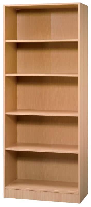 Hammerbacher Gemelamineerde spaanplaat Boekenkast 4 Planken 800 x 400 x 2.004 mm Lichtbruin Beuken