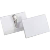 DURABLE Standaard Naambadge Krokodillenklem 9 x 5,4 cm Kunststof 25 Stuks