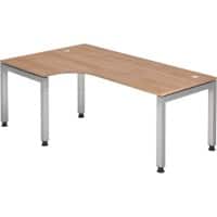 Hammerbacher J Series Hoekbureau Hoek Walnoot 4 voeten 1.200 (B) x 2.000 (D) x 680 (H) mm Hout
