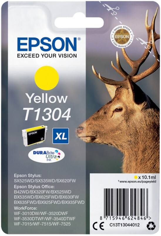 Epson T1304 Origineel Inktcartridge C13T13044012 Geel
